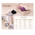 thumbnail image 7 of Smile Popcorn Fuzzy Slippers for Women with Memory Foam Cozy Chenille Knit Fleece Lined House Shoes, Purple, 7 of 7