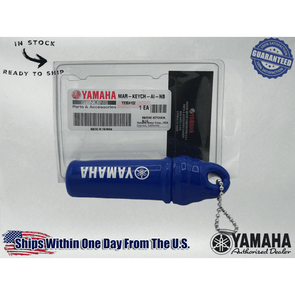 Yamaha OEM Floating Boat PWC Key Chain Registration Holder MAR-KEYCH-AI-NB 1