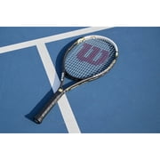 Wilson Hyper Hammer 5.3 Adult Recreational Tennis Racket - Black/White/Gold, Grip Size 3 - 4 3/8