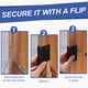 thumbnail image 5 of Bisagra de acción de flip Uxcell 2 Pack con candado de flip y tornillo negro, 5 of 6