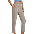thumbnail image 6 of SwiftWear Women's Business Casual Pull-On Pants High Waist Ankle Travel Golf Straight Leg Pants with Pockets, Super Stretchy & Comfortable Office Work Trousers, 6 of 8