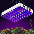 thumbnail image 1 of Luces LED de cultivo para semillas de verduras, floración, UV-IR, espectro completo para plantas hidropónicas de interior, 1 of 6