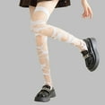 thumbnail image 4 of Huhudde Women Fishnet Stockings Tattered Thigh High Socks Mesh Net Over the Knee Socks, 4 of 12