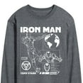 thumbnail image 3 of Marvel Iron Man - Schematic - Men's Long Sleeve Graphic T-Shirt, 3 of 5