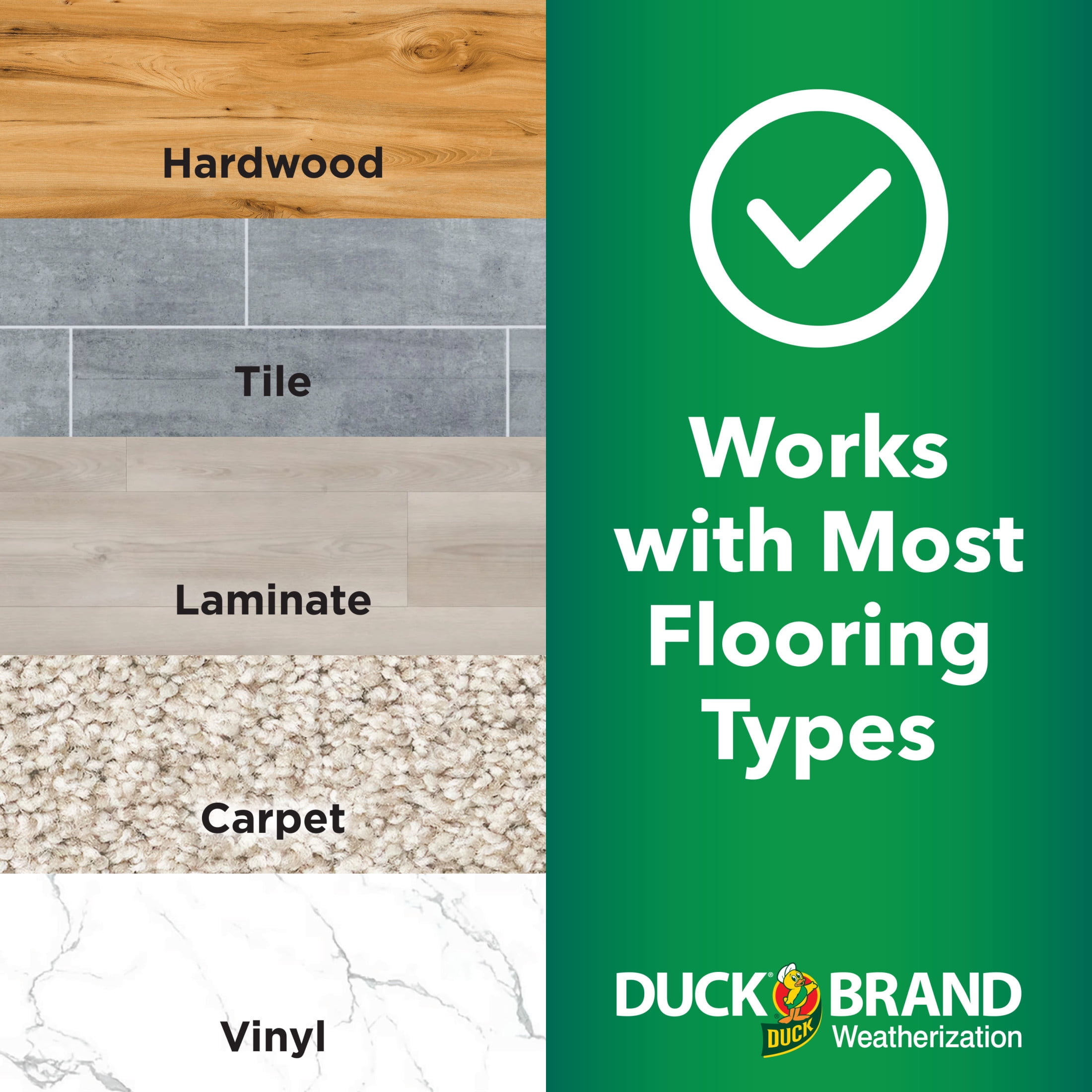 Duckbrand, 1.625 Inches X 36 Inches Brown Aluminum Door Bottom, Attaches Securly, Blocks Drafts