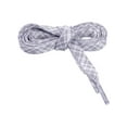 thumbnail image 2 of INSPIRE CHIC Checkered Striped Sneaker Shoe Lace Color Grid Flat Shoelaces 1 Pair Grey 140cm/55.1'', 2 of 4
