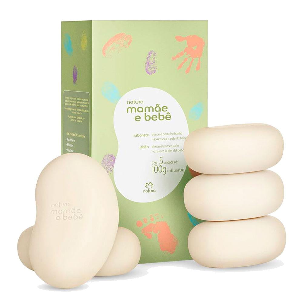 Natura Bar Soap Mamae Bebe Sabonete Infantil For Your Baby S 5x100g 5x3 52 Oz Walmart Com