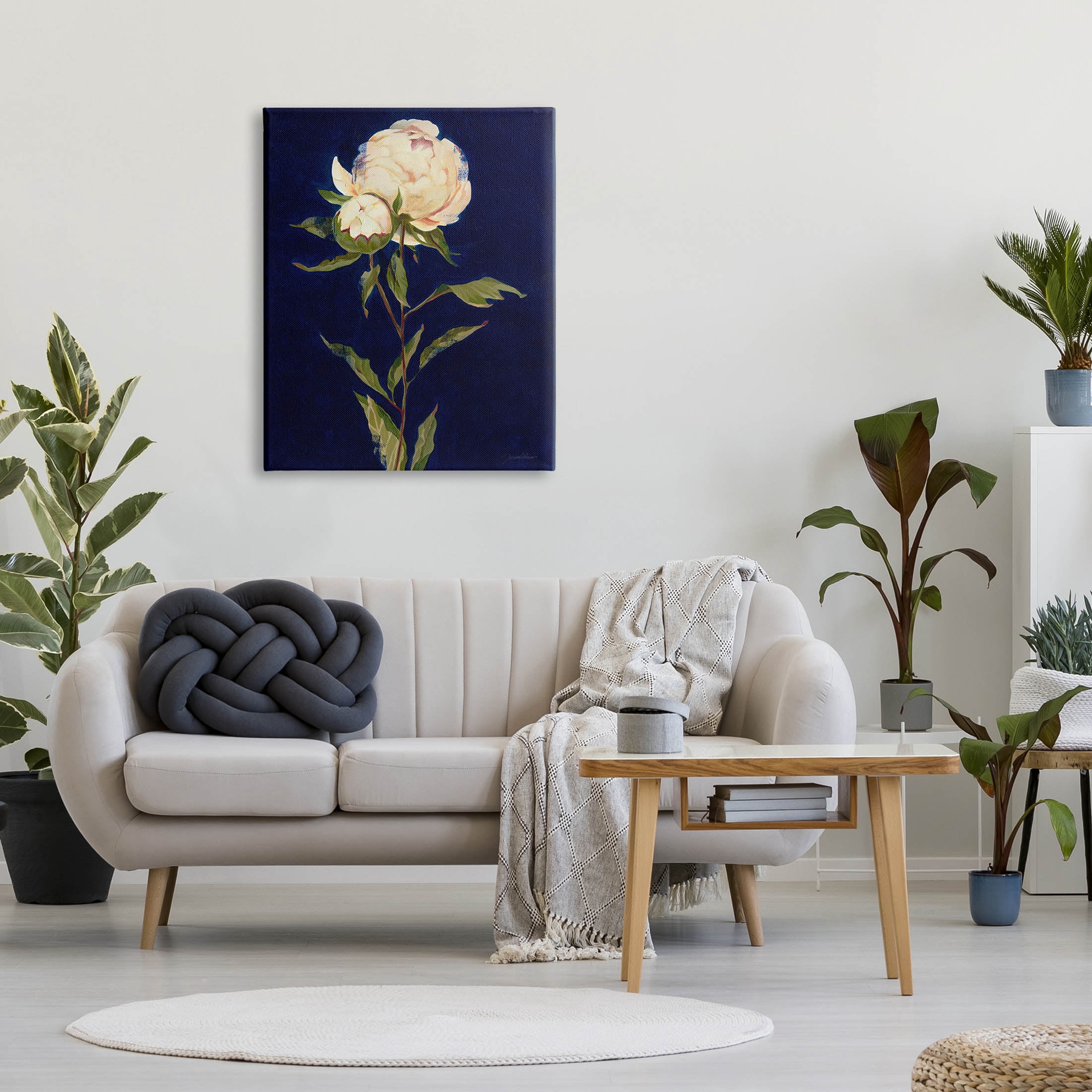 Stupell Industries Budding Rose Blossoms Painting Gallery Wrapped Canvas Print Wall Art, Design by Liz Jardine
