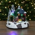 thumbnail image 2 of Northlight 10" Lighted and Animated Christmas Scene with Santa Claus, 2 of 5