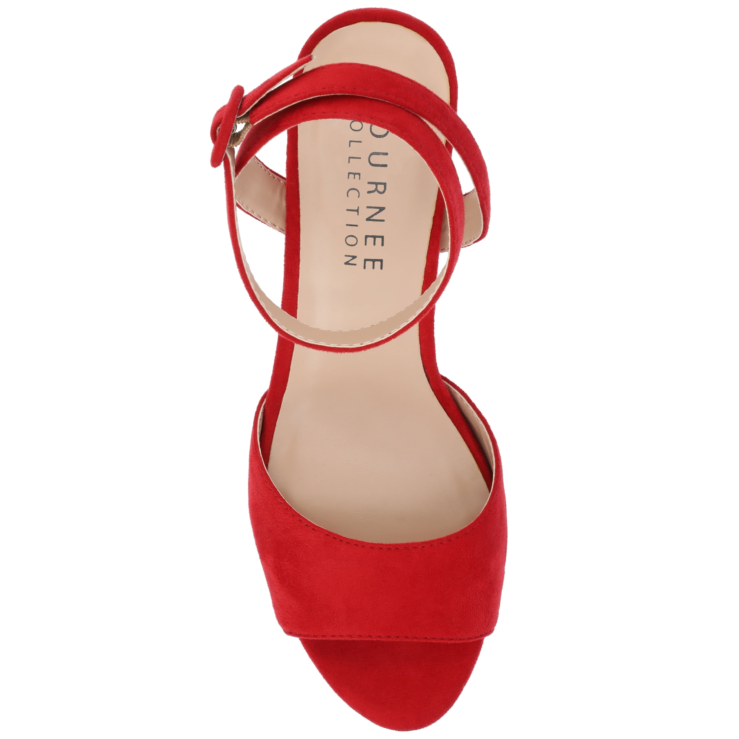 Journee Womens Nairri Vegan Leather Platform Heel Dress Sandals, Widths Available