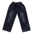 thumbnail image 7 of UACY Boys Baggy Jeans Kids Straight Wide Leg Cargo Pants Denim Y2K Teen Casual Loose Elastic Waist Summer Trousers (Black, 15-16 Years), 7 of 7