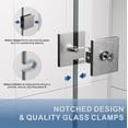 thumbnail image 5 of UKH07B2 31 in. W x 80 in. H Frameless Fixed Shower Glass Panel in Space Gray with 3/8 in. Clear Tempered Glass, 5 of 6