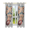 thumbnail image 7 of Yayeee Window Curtains Light Filtering 63"x52" Grommet Panel Pair Home Living Room Decor, Game Day, 7 of 7