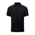 thumbnail image 1 of Camisa Casual de Solapa de los Hombres, Botón de Color Sólido de Verano Delantero Al Aire Libre para el Uso Diario, Transpirable Ligero Mock Cuello Tee, 1 of 8