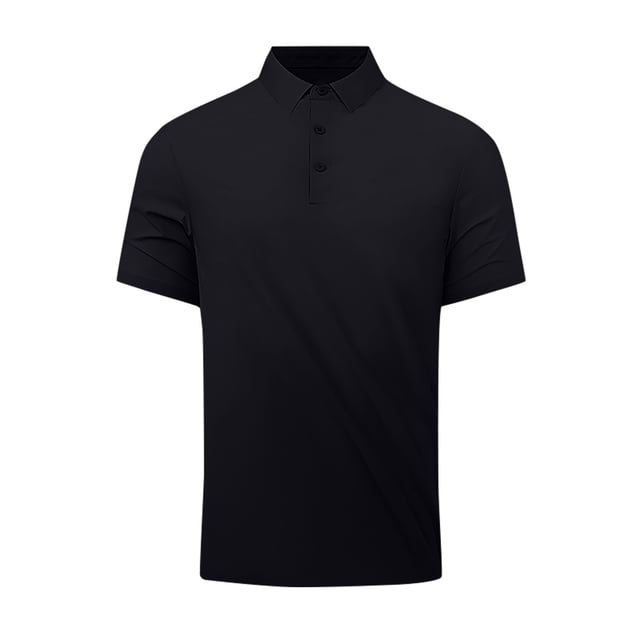 Camisa Casual de Solapa de los Hombres, Botón de Color Sólido de Verano Delantero Al Aire Libre para el Uso Diario, Transpirable Ligero Mock Cuello Tee