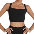 thumbnail image 6 of 2-Pack Women's Wide Strappy Yoga Sports Bras Criss-Cross Back Tank Tops, 6 of 8