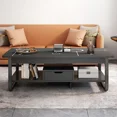 thumbnail image 4 of Patas de mesa de centro de madera de 2 niveles, sofá de almacenamiento de Metal, mesa de centro rectangular, articulados multifuncionales Para El Hogar, muebles Para El Hogar, 4 of 4
