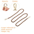 thumbnail image 2 of Unique Bargains Purse Chain Strap, 55' Purse Strap Shoulder Bag Replacement Strap, Brown&Gold, 2 of 6