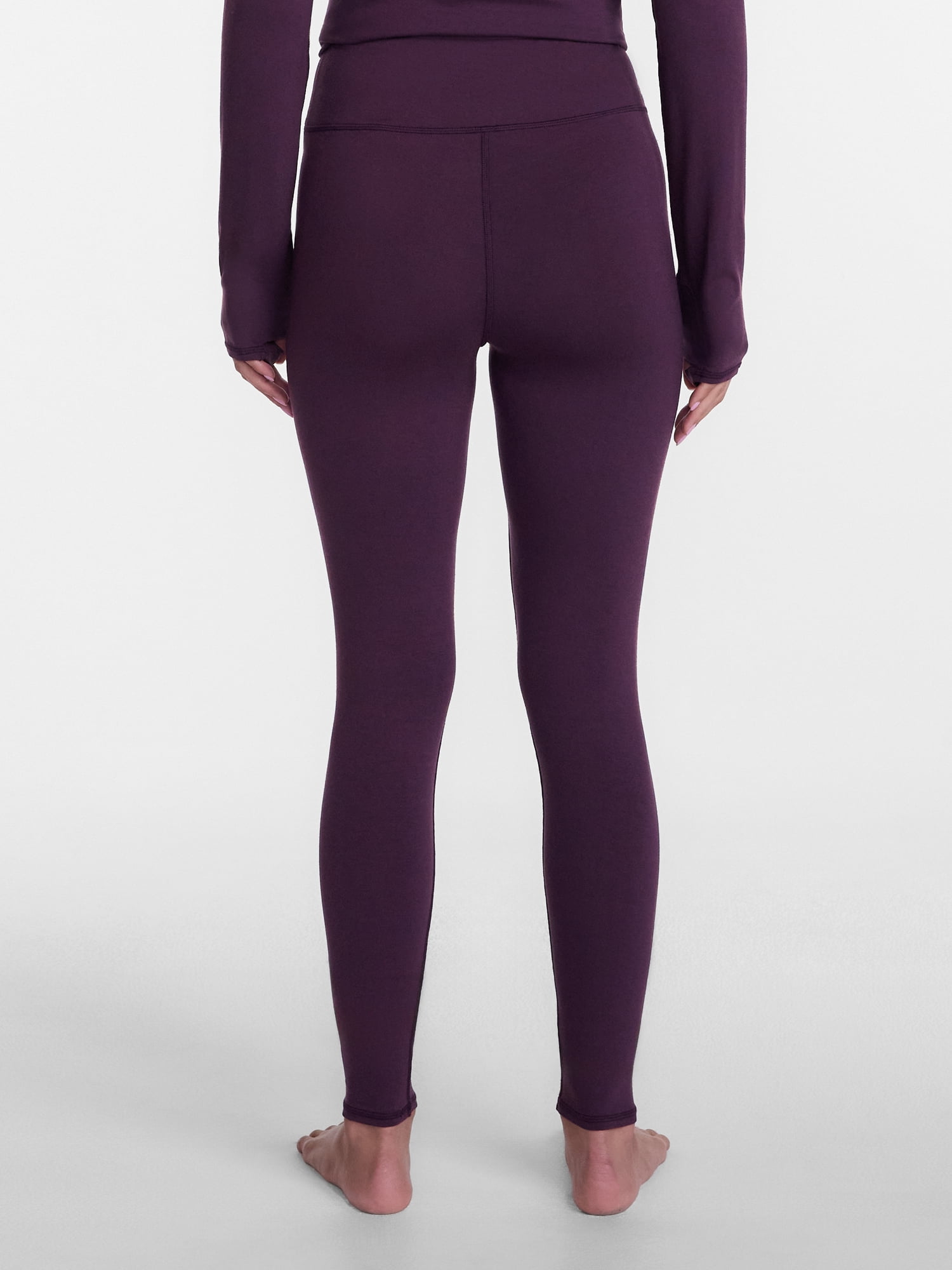 ClimateRight by Cuddl Duds Women’s Mild Essential Base Layer Livaeco Jersey High Rise Legging