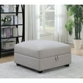 thumbnail image 3 of Scott Living Charlotte Transitional Grey Ottoman, 3 of 3