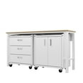 thumbnail image 3 of 3-Piece Fortress Mobile Space-Saving Steel Garage Cabinet and Worktable 3.0 y, 3 of 11