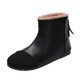 thumbnail image 1 of NECHOLOGY Botas Mujer Adulto Femenino Zapatos Botines mujer Botas planas con cremallera para mujer, zapatos de lana, en el tobillo, botas de mujer a la (Black, 7), 1 of 6