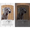 thumbnail image 2 of Caroline's Treasures LH9116CNL Weimaraner Fall Leaves Portrait Ceramic Night Light, 6x4x3", multicolor, 2 of 2
