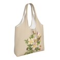 thumbnail image 2 of XMXT Canvas Tote Bag, Hand Painted Floral Textures Large Handbag for Women, Shopping Working Travel, 2 of 7