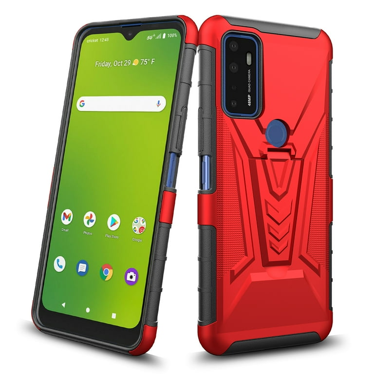 Designed for Cricket Dream 5G Case AT T Radiant Max 5G Case Cricket Innovate 5G Case with Holster Belt Clip Heavy Duty Shockproof Protective Phone