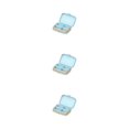 thumbnail image 3 of Decodeary Convenient Potable Pill Holder Never Miss Dose Again ABS Travel Weekly Storage Box Essential Professional blue Four grid 3Set, 3 of 6