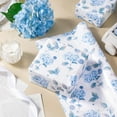 thumbnail image 4 of Blue Hydrangea Wrapping Paper Roll, Hydrangea Flowers Party Gift Wrap for Wedding, Bridal Shower, Baby Shower, Anniversary, Mother's Day, Birthday, DIY Bouquet, Mini Roll, 17 inches x 16.4Feet, 4 of 17