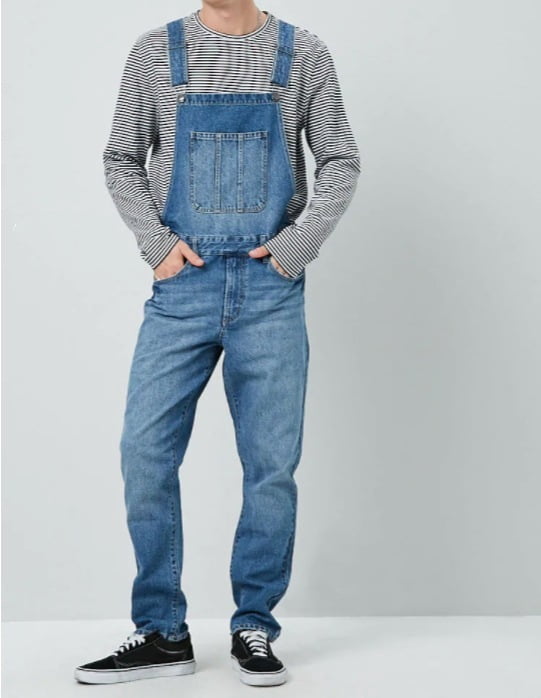 Denim Overalls Suspenders Jeans 