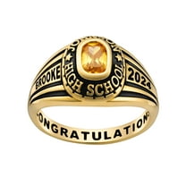 Order Now for 2025 Graduation, Freestyle Women's 14K Gold over Sterling Classic Class Ring, Personalized, High School or College Graduation