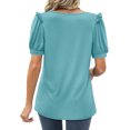 thumbnail image 3 of Birdeem Mode Femmes Été Col en V Manches Courtes Aguichant Haut Blouse, 3 of 9