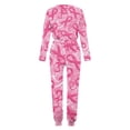 thumbnail image 5 of Cavosen Breast Cancer Loungewear for Women 2 Piece Set Pink Long Pants Sweatsuits Long Sleeve Round Neck Ribbon Shirts Tracksuits Awareness Lounge Sets with Pocket Drawstring Holiday, 5 of 5