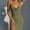 Green, variant on USSUMA Spring Dresses for Women 2025 Women'S Casual Dresses Sleeveless V Neck Casual Solid Color Split Camisole Knit Maxi Dress Elegant Skirts Fashion Dresses Gym My Order Dark Blue Dress Size-L