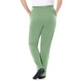 thumbnail image 2 of Woman Within Plus Size 7-Day Knit Straight Leg Pant Stretch Elastic Waist (Petite & Tall Available), 2 of 6