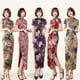 thumbnail image 2 of Vestido cheongsam largo de verano y otoño Vestido de mujer ajustado Rendimiento, 2 of 6