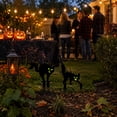 thumbnail image 5 of 2 Pack Halloween Decor Set, 4 Inch Black Spooky Ghost Glow in The Dark Yard Stake, Outdoor Halloween Decorations Yard for Lawn Porch and Haunted House Display, 5 of 8