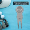 thumbnail image 2 of Divot Tool, Herramienta de reparación de Divot de de Metal portátil Que Pone la bifurcación Verde con el Marcador de la Pelota de Amonsee No, 2 of 6