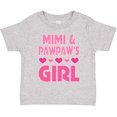thumbnail image 3 of Inktastic Mimi and Pawpaw Girl Granddaughter Valentine Girls Toddler T-Shirt, 3 of 5