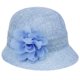 thumbnail image 1 of Gorro EPOCH Angela & William para mujer Flower Cloche Lt Azul, 1 of 1