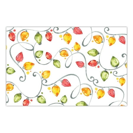 Seasonal Paper Place Mats Pack of 25 Holiday Parties Office Brunch Luncheon Christmas Celebration Family Table Setting Buffet Banquet Easy Cleanup Disposable 17