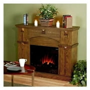 Camden Gel Fuel Fireplace, Brown