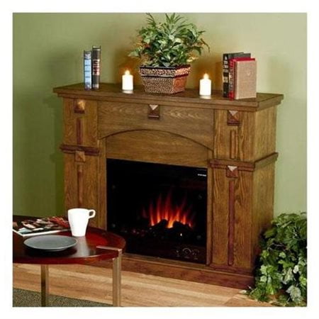 Camden Gel Fuel Fireplace, Brown