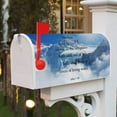 thumbnail image 3 of As The Scripture Hath Said Mailbox Cover Snow Mountain Psalm Phase Magnetic Mailbox Covers Standard Size 18x21 Inch Bible Quotes Decors Post Letter Box Cover Outdoor Home Courtyard Decor, 3 of 6