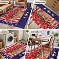 thumbnail image 6 of Independence Day Washable Area Rug 2.7 x 5 ft Red Floral Basket, Soft Non Slip Rugs Stain Repellent Indoor Felt Carpet for Living Dining Room Bedroom Home Office, 6 of 9