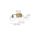 thumbnail image 3 of Living District 16" Wall Sconce In Satin Gold, 3 of 8