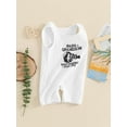 thumbnail image 6 of Baby Boy Tank Romper Casual Letter Fist Print Round Neck Sleeveless Jumpsuit Infant Toddler Summer Clothes, 6 of 10