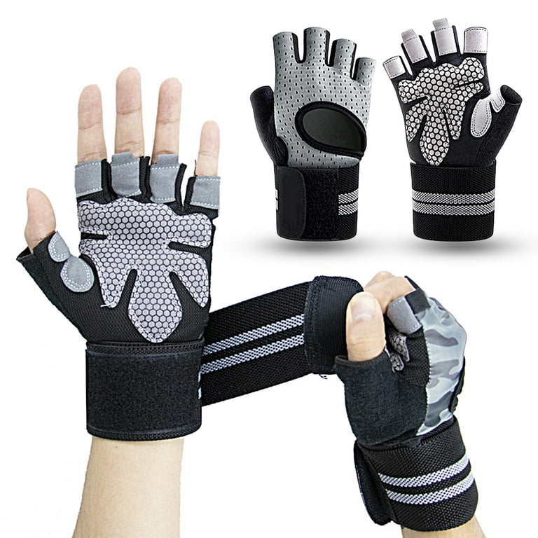 Special Essentials Workout Gym Gloves for Men and Women – Fingerless  Exercise Gloves with Non-Slip Padding and Wrist Strap – Perfect for  Weightlifting, Cycling & Training (Black, X-Large) - Yahoo Shopping